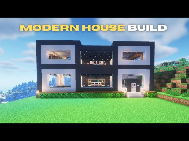 How to build a modern house in Minecraft