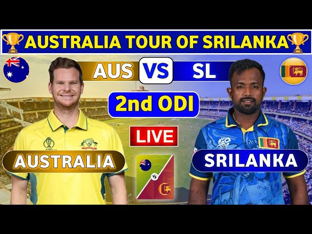 Australia vs Sri Lanka, 2nd ODI | AUS vs SL 2nd ODI Live Score & Commentary AUS tour of SL 2025