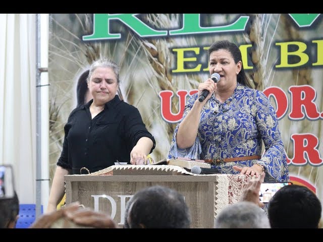 Léia Miranda e Cristina Santana em Brasília no Culto da Fundação Reviver Dia 12 de Janeiro de 2019