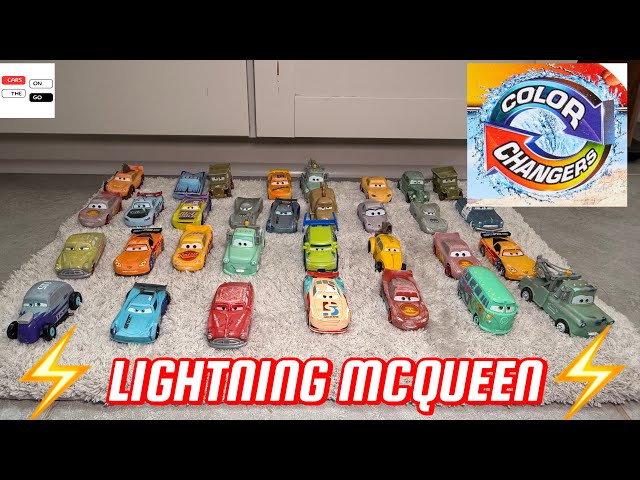 Cars Lightning McQueen Color Changers with His Friends! Disney Pixar Collection