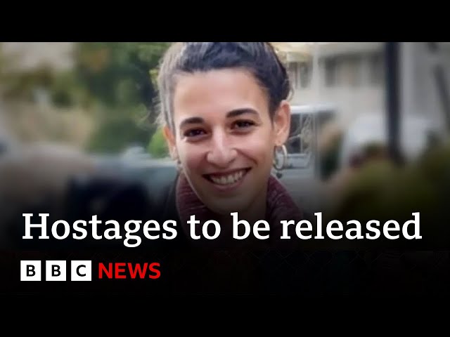 Israel names three hostages set to be released by Hamas | BBC News