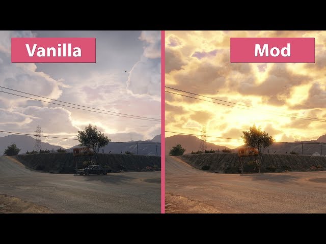 [4K] GTA 5 – New Clouds for VisualV Graphics Mod Comparison