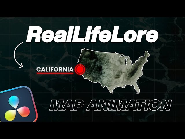 RealLifeLore Map Animation in DaVinci Resolve Tutorial