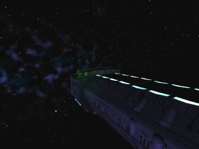 ElectroVision - Enter The Nebula- Battle Cruiser Flyby - CGI Machinima