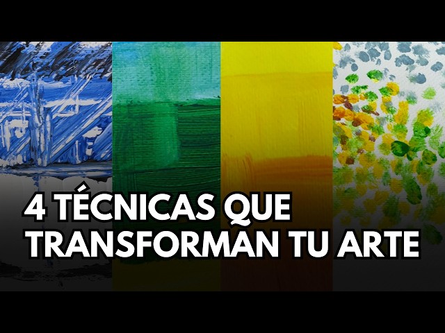 🎨 PRUEBA ESTAS 4 TÉCNICAS PARA TUS PINTURAS: RELIEVES, DEGRADADOS, PUNTILLISMO y VELADURAS