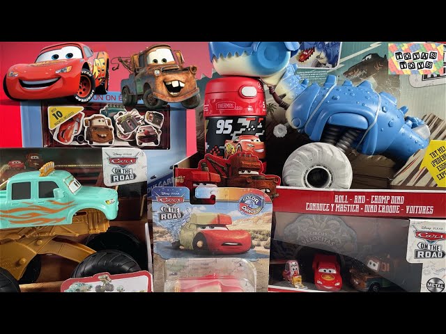 Disney Pixar Cars Collection Unboxing Review l Cars On the Road Dinosaur Toy Vehicle