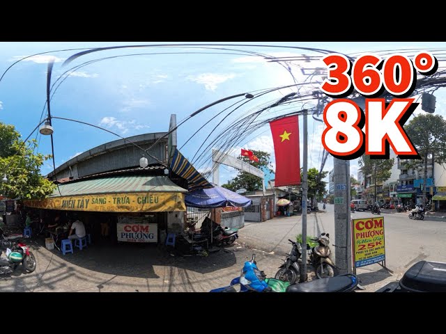 8K 360 video | insta360 x4 | Vietnam street, Ho Chi Minh City 2024