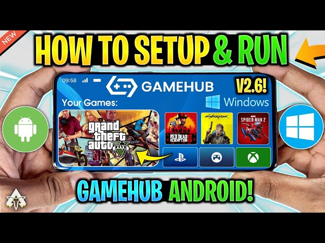 GameHub Emulator V2.6 - Setup/Best Settings/GTA 5 Gameplay! BEST Windows Emulator For Android