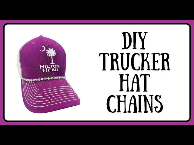 How to make a Beaded Trucker Hat Chain - Hat Accessories