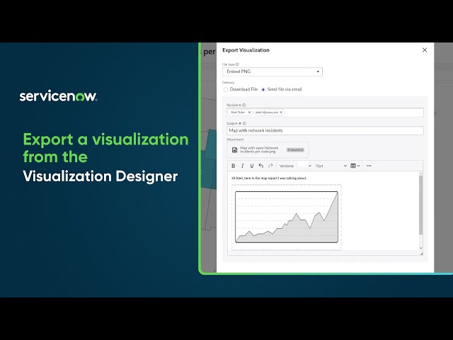 Export a visualization from the Visualization Designer