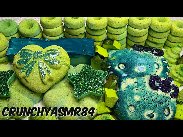 Lime Green & Blue Variety Crush | Oddly Satisfying | ASMR | Sleep Aid