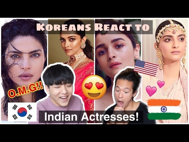 Koreans React to Indian Actresses!!