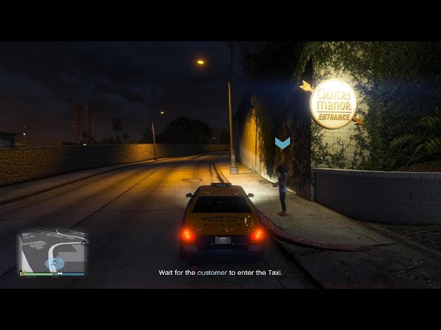 GTA V driving taxi again