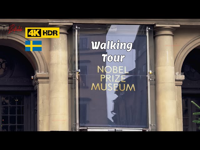 Nobel Prize Museum Stockholm Sweden Tour Tickets info 4K