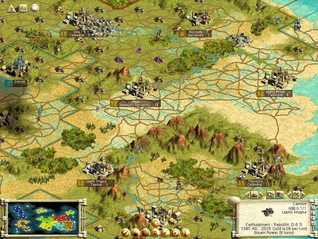 Civilization III - Warlord 60 % Water Continents Greek Civilization