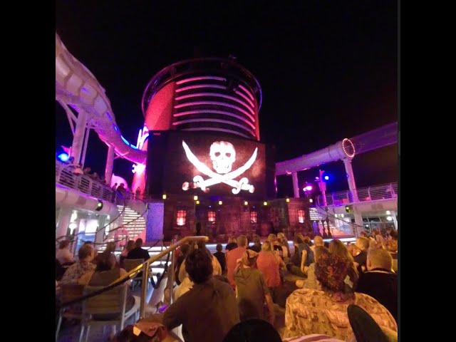 360 VR video of Disney Cruise Lines Pirate Show and Fireworks at Sea