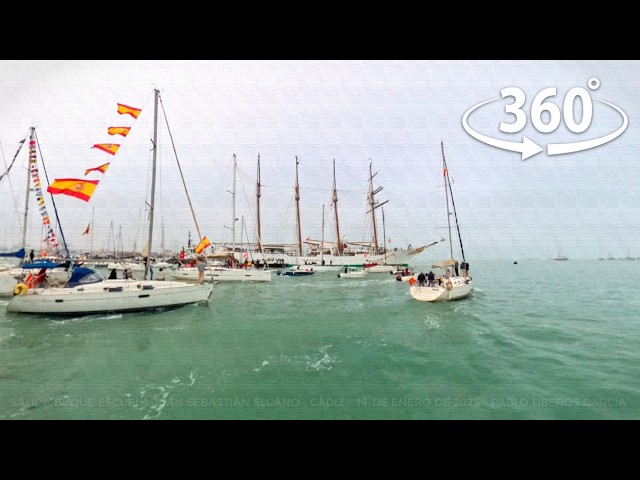 Insta360 X4 VR | Departure Training Ship Juan Sebastian de Elcano | Cadiz 2025