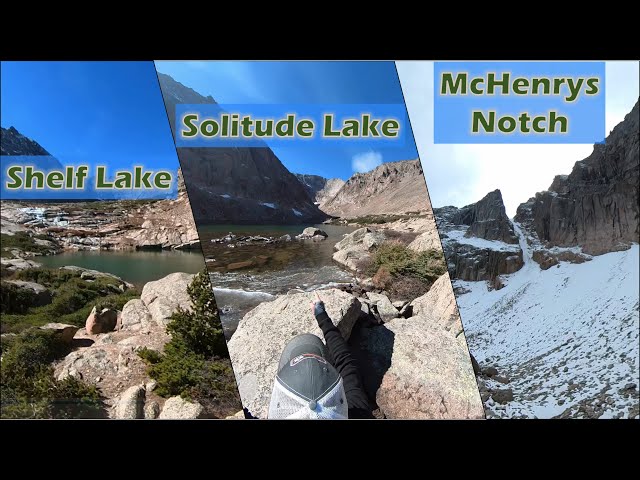 Hiking RMNP's Shelf Lake Trail to McHenrys Notch - 360-DEGREE (4k UHD)