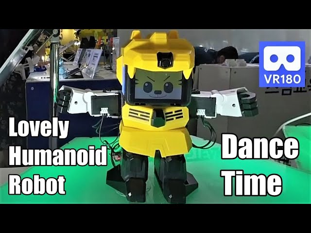 3D 180VR 4K Very Cute Humanoid Robot can Speak, Move and Dance 😍😍 New Robot Toy