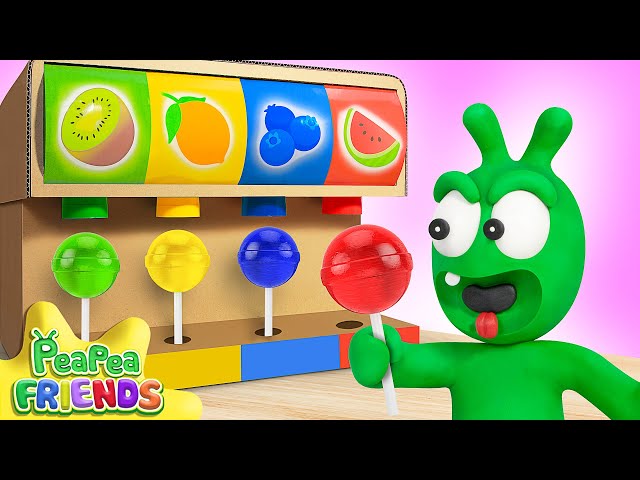 Pea Pea happily enjoys rainbow lollipops and other stories for kids - Cartoons for Kids