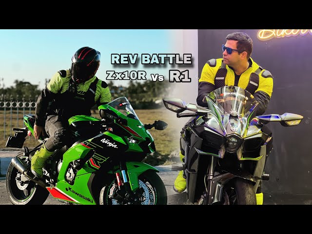 Finally H2 AANE wali he 😱 | Kawasaki 10 R Vs Yamaha R1 REVV BATTLE   🥵 PUBLIC REACTION 🔥| DREAM