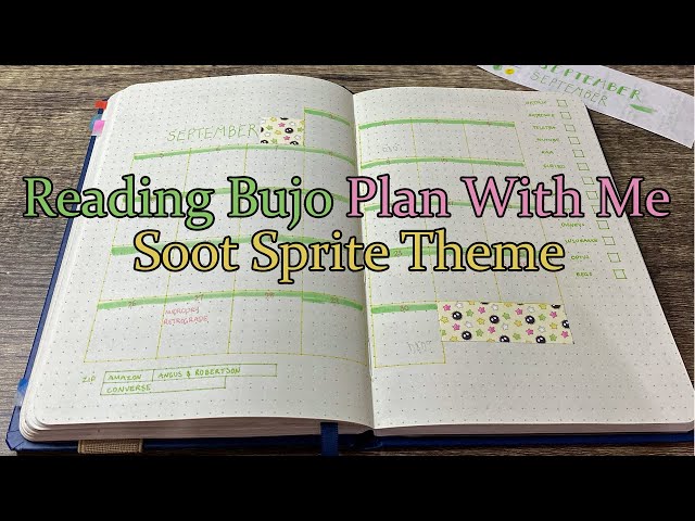 [CC] Reading Bullet Journal | Plan With Me: Soot Sprites Theme (September 2021)