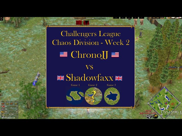 AoM Challengers League - ChronoJJ vs Shadowfaxx- Week 2