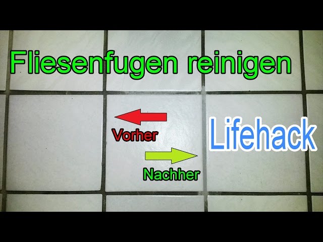 Fliesenfugen ohne Mühe reinigen mit Backpulver – Fugen & Fliesen einfach sauber machen - Lifehack