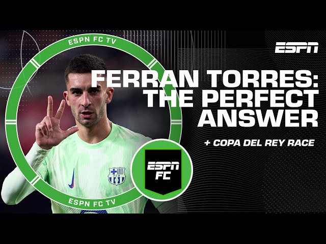 Ferran Torres was the PERFECT ANSWER 🎩🔥 Ale Moreno on hat trick in Valencia 0-5 Barcelona | ESPN FC