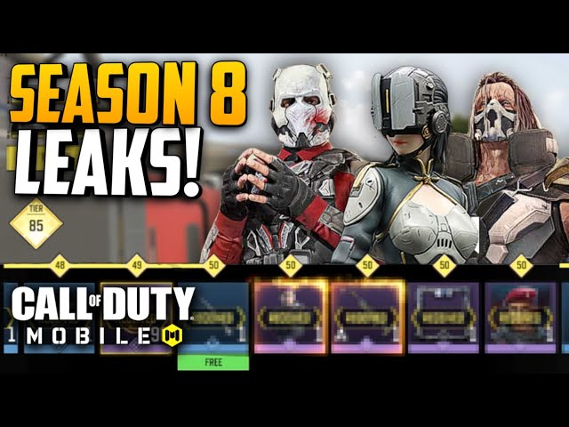 *NEW* Season 8 Leaks! Battle Pass + Test Server + Lucky Draws + Character Skins! COD Mobile Leaks