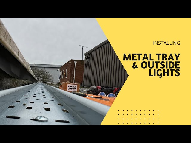 Installing Metal Tray and JCC Floodlights | Commercial Electrician