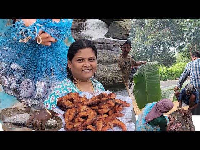 Fishing and eating with family in village dam on banana leaves. #tamil #fishing #tamilnadu  Mango j