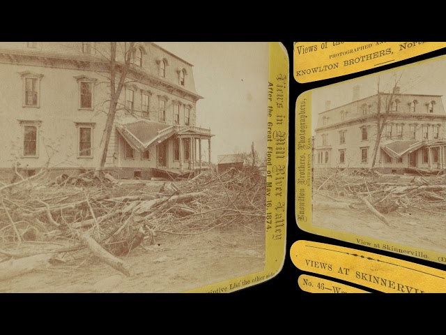 William Skinner’s house, Mill River Flood 1874 (VR 3D still-image)