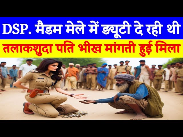 DSP मैडम मेले में ड्यूटी दे रही थीं || उसी मेले में तलाकशुदा पति भीख मांगते हुए मिला Kahani ka Manch