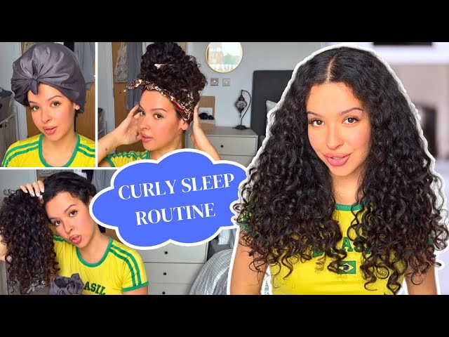 How To SLEEP With CURLY HAIR-  NO Frizz!