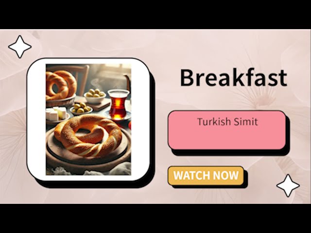 Turkish Simit: A Crunchy and Delightful Breakfast Treat