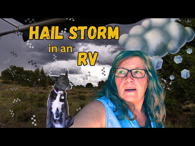 Free camping in Colorado near Durango-  RV Life-  Sleet and Rainstorm in an RV