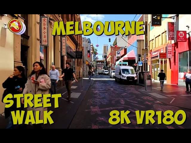 Walking through the famous Melbourne Victoria Chinatown 8K 4K VR180 3D Travel