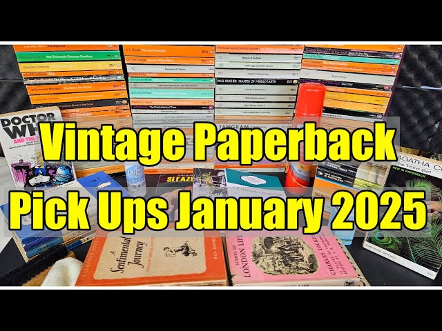 VINTAGE Book + PAPERBACK Pickups -  Dec 2024/Jan 2025 - Penguin, Pan  Christie Rarities ASMR, Maybe!