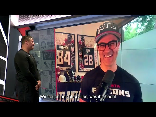 Chris Lindstrom surprises German fan club with news of international marketing rights | NFL