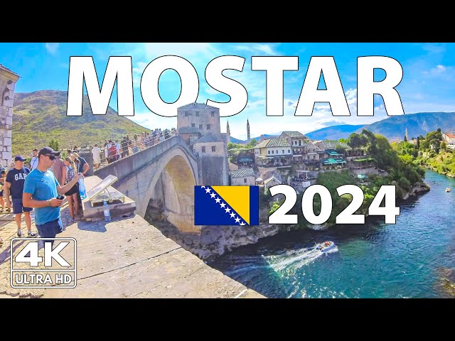 Mostar, Bosnia and Herzegovina Walking Tour ☀️ (4K Ultra HD) – With Captions