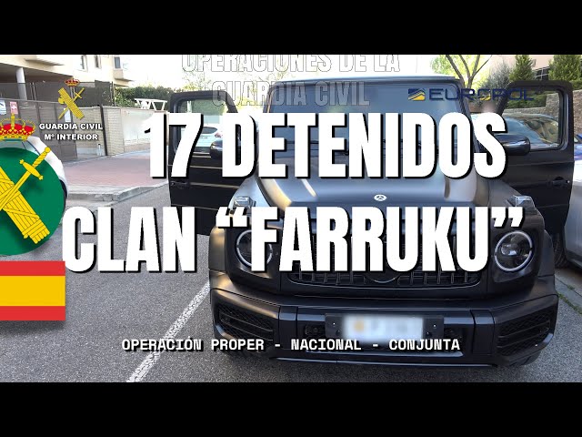 Desarticulado el “Clan Farruku”, una de las organizaciones criminales más importantes de Europa