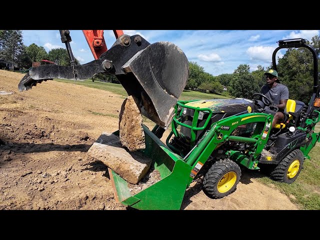 After Nightmare Renovation, OVERGROWN Piles of Dirt in Backyard! Rough Grading & Cleanup!