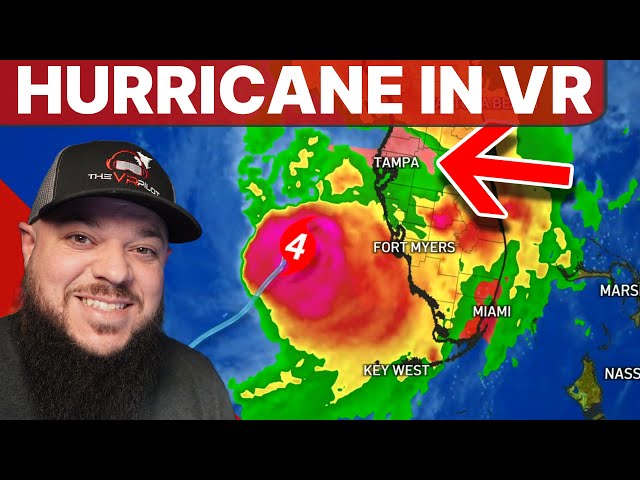 Hurricane Milton flight - Virtual Reality - #hurricanemilton #tracker