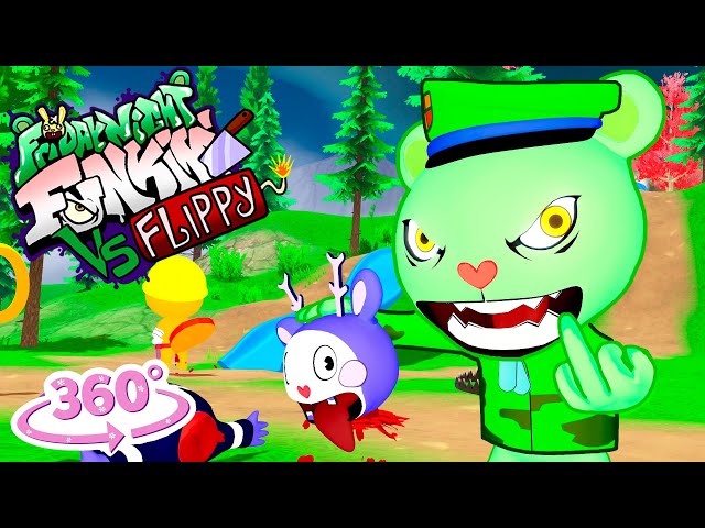 Vs Flippy FNF 360° Happy Tree Friends  Animation Flippin Out