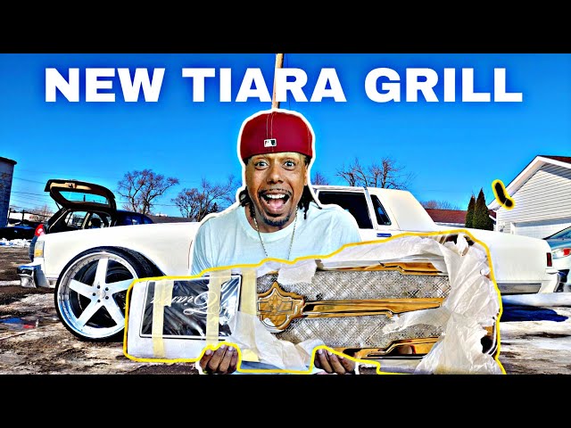 I GOT A BRAND NEW TIARA GRILL FOR MY BOX CHEVY BUILD