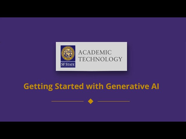 Getting started with generative AI