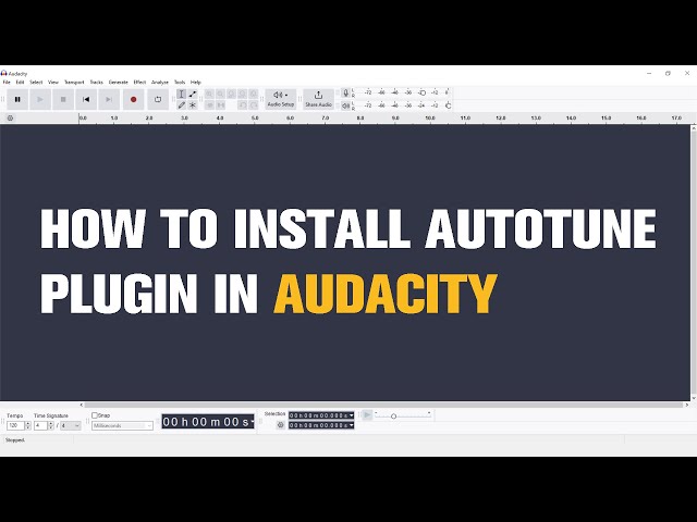 How to Install Autotune Plugin in Audacity | Tutorial