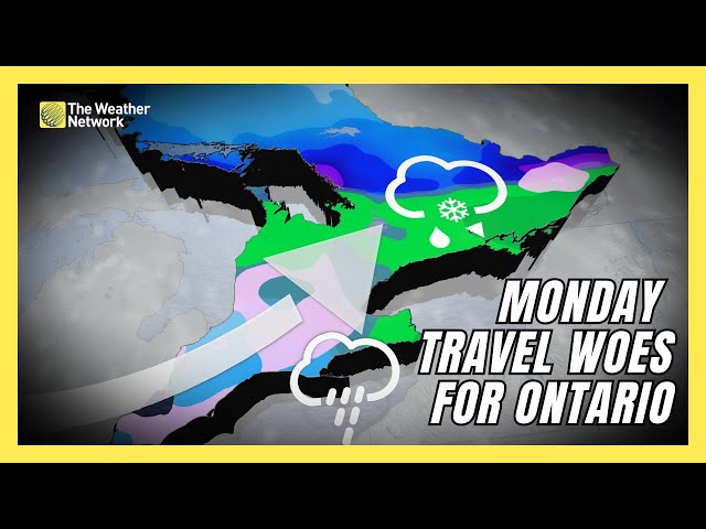 Major Travel Hazards in Ontario as Snow, Freezing Rain, and Fog Hit on Monday