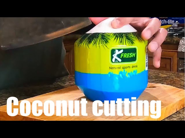 ASMR- DELICIOUS COCONUT CUT | MAKING COCONUT JUICE WITH MEAT SATISFYING #CUTTING #NUTS